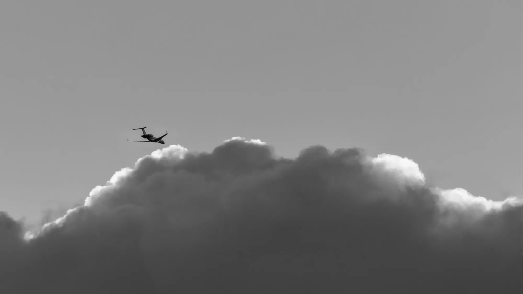 Jet flying in the sky